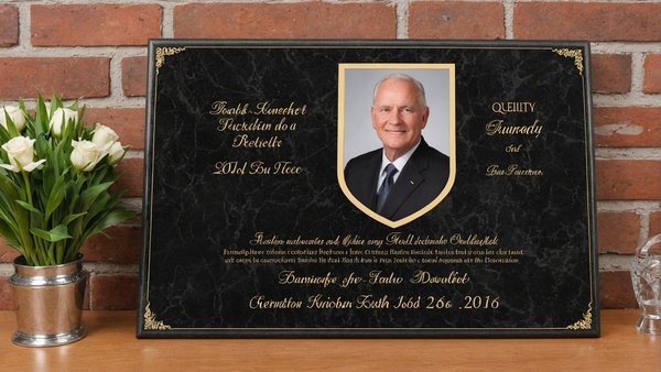 Plaque funéraire personnalisée : qualité et livraison rapide